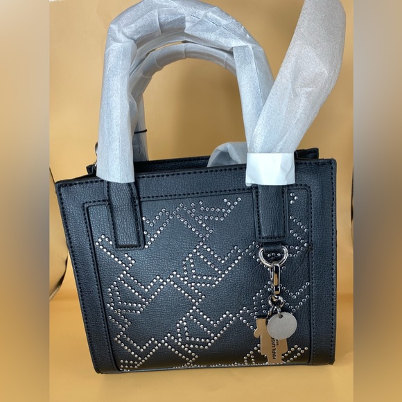 Karl Lagerfeld Paris Studded Small tote/ Crossbody - Picture 3 of 15